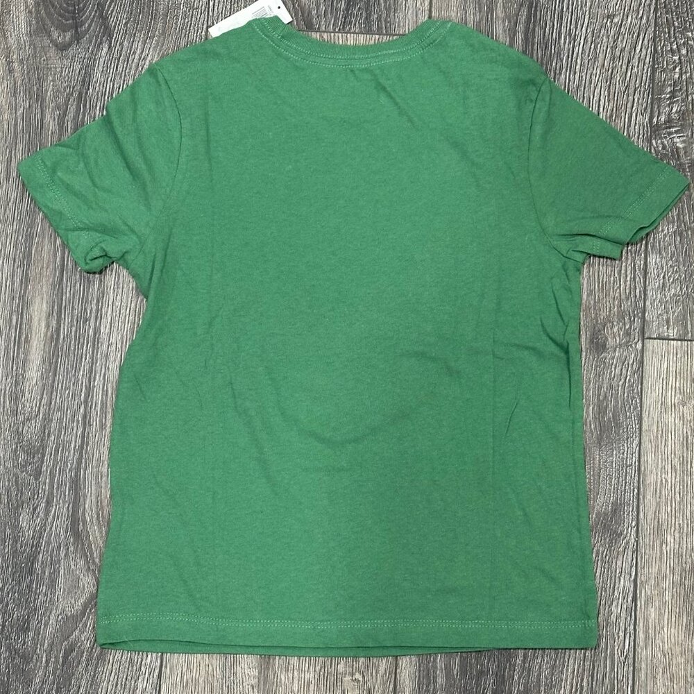 NWT Green Bart Simpson Christmas Holiday Graphic T-Shirt, Size S (6-7) - Picture 3 of 3